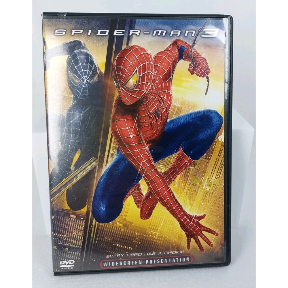 Spider-Man 3 DVD 2007 Spiderman Widescreen Marvel Tobey Maguire Kirsten‎ Dunst